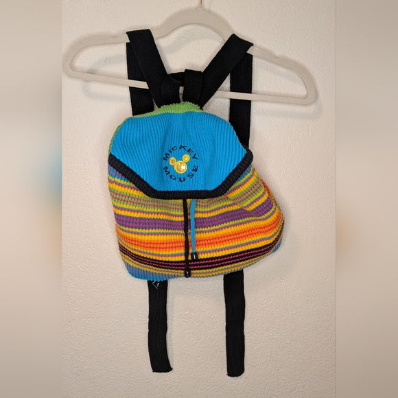 Disney Other - Mickey Mouse Vintage (90's) Knit Backpack